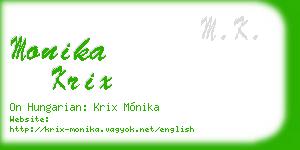 monika krix business card